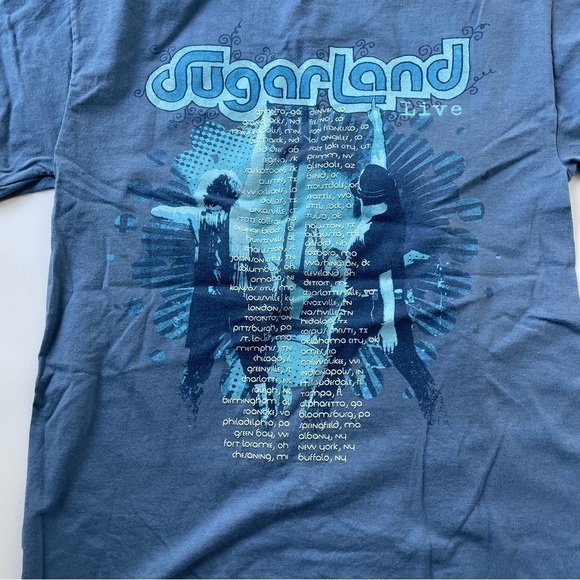 Sugarland Band Tee Country Live Tour Blue S - Picture 5 of 7